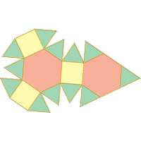 Prisme hexagonal triaugment (J57)