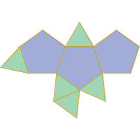 Icosaedro tridiminudo (J63)