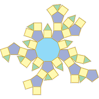 Rhombicosidodecadre diminu (J76)