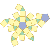 Elongated pentagonal gyrobicupola (J39)