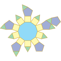 Elongated pentagonal rotunda (J21)