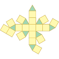 Elongated square gyrobicupola (J37)