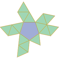 Pyramide pentagonale gyroallonge (J11)