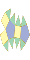 Prisma pentagonal biaumentado (J53)