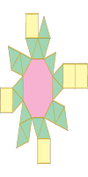 Cpula quadrada giroalongada (J23)