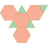 Processo de triangulação do poliedro planifi cado.